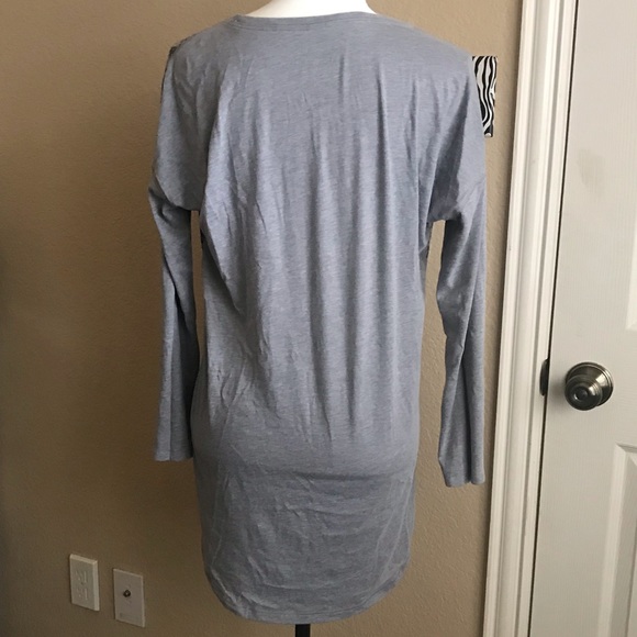 VS Cheetah Animal Print Long Sleeve Night Gown - Picture 4 of 5